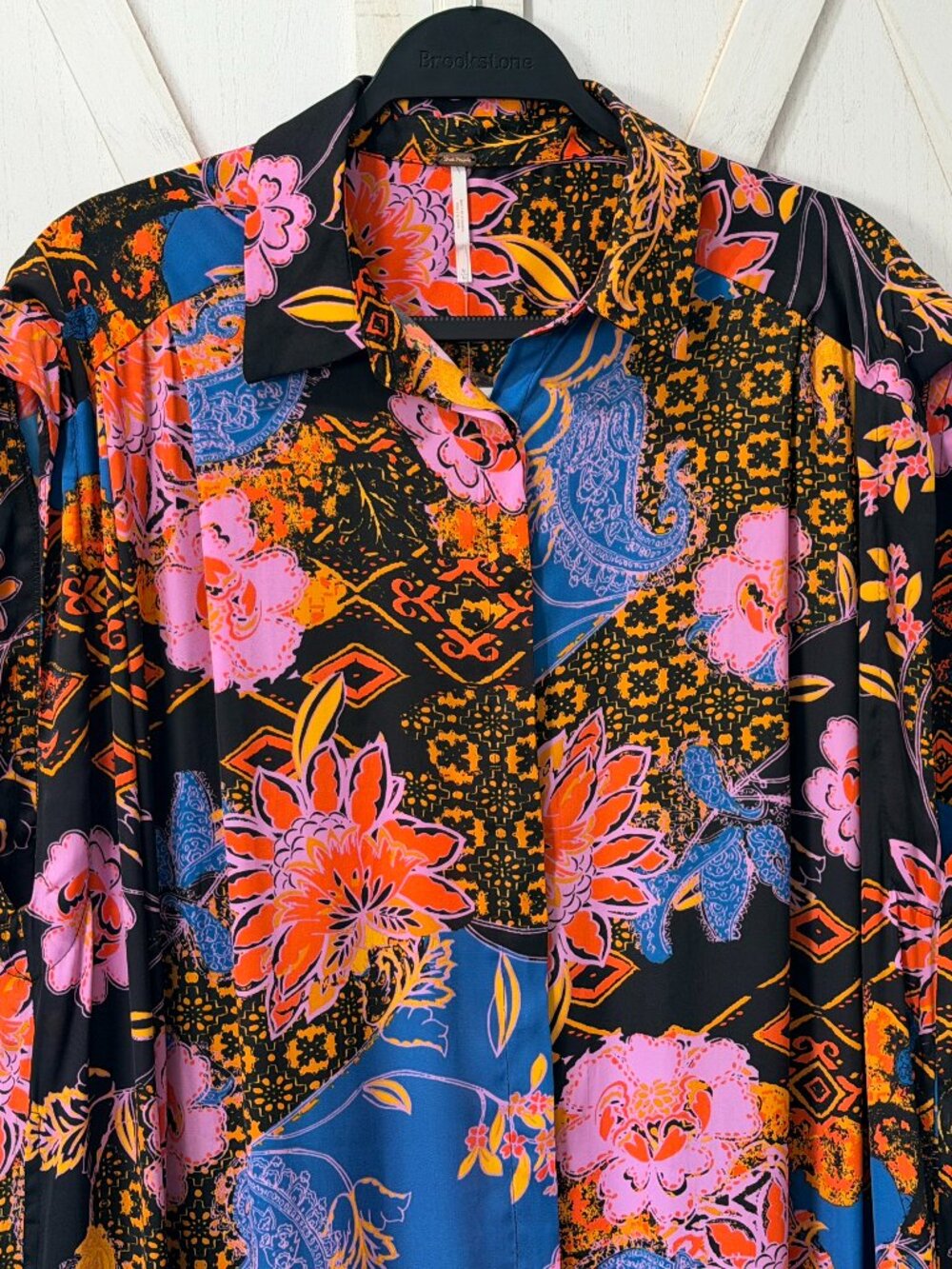Free People On My Mind Floral Patchwork Maxi Dress Size M NWT $148 - Picture 6 of 11